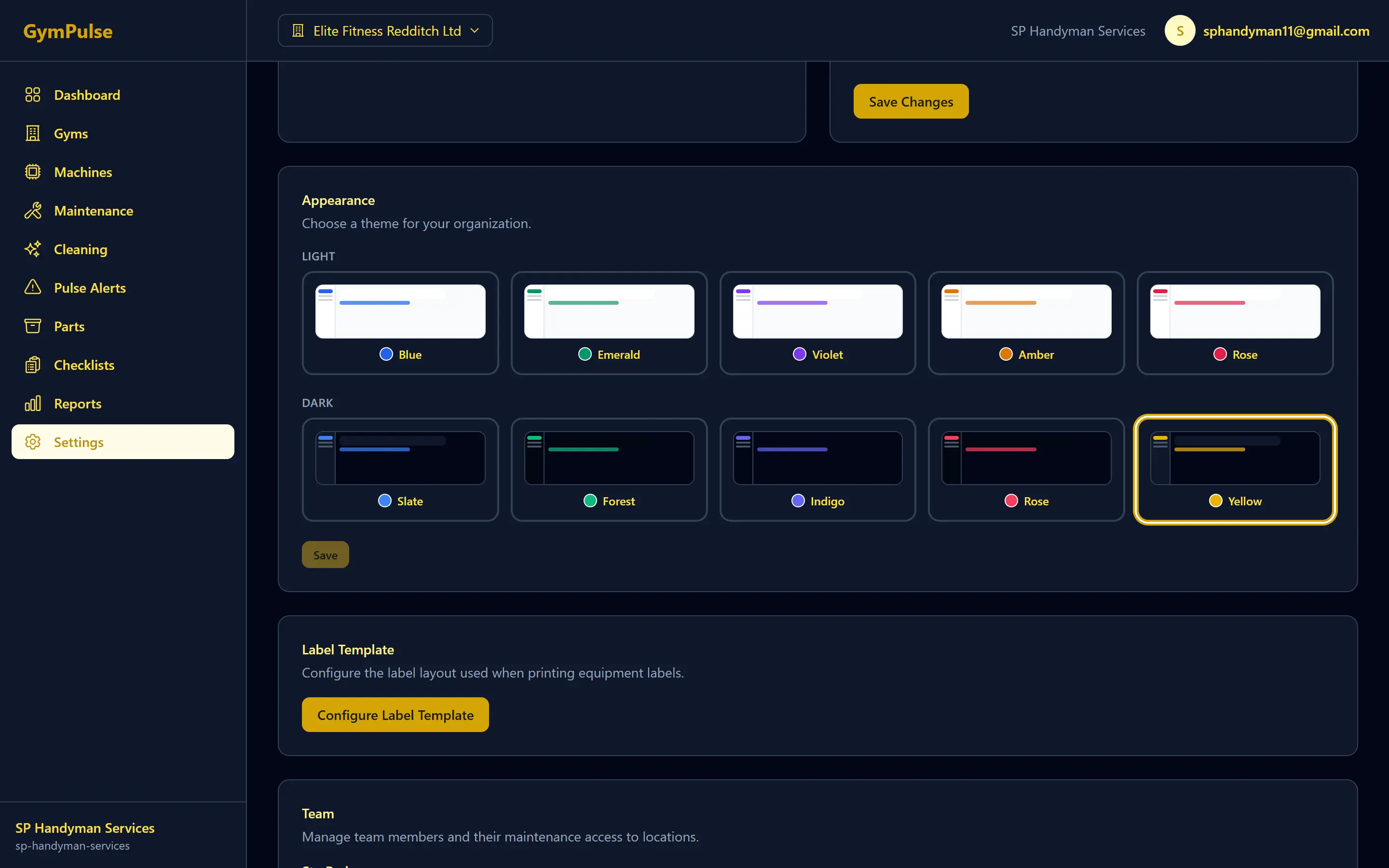 System settings and configuration